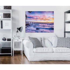 Εικόνα Canvas Ηλιοβασίλεμα πάνω από τη θάλασσα