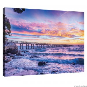 Εικόνα Canvas Ηλιοβασίλεμα πάνω από τη θάλασσα