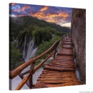 Εικόνα Canvas Γέφυρα κοντά στον καταρράκτη