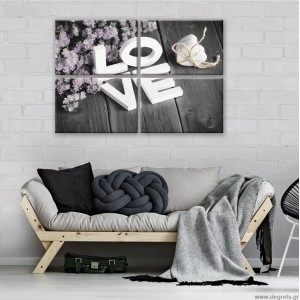 Σετ Εικόνα Canvas 4 κομμάτια Αγάπη 1