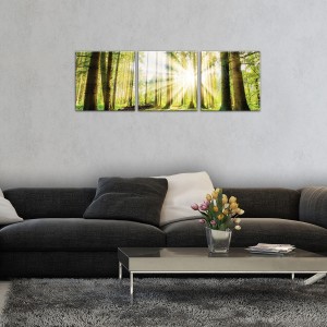 Σετ Εικόνα Canvas 3 κομμάτια Δάσος 2