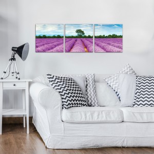 Σετ Εικόνα Canvas 3 κομμάτια Λεβάντα 1