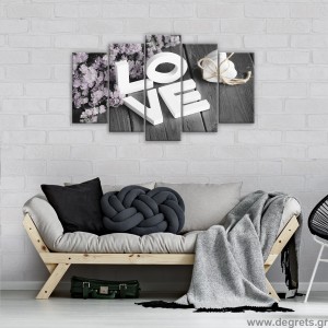 Σετ Εικόνα Canvas 5 κομμάτια Αγάπη 1