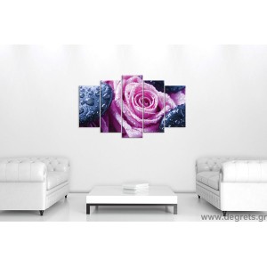 Σετ Εικόνα Canvas 5 κομμάτια Τριαντάφυλλα χαλάρωση