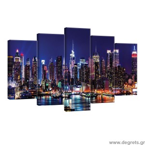 Σετ Εικόνα Canvas 5 κομμάτια Megapolis 4